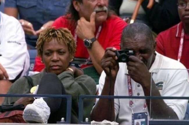 Lyndrea Price's mother, Oracene Price with her ex-husband, Richard William.